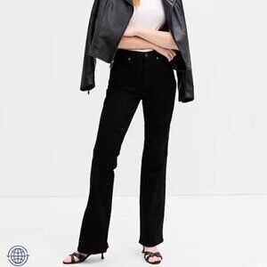 GAP Stay Black BOOTCUT Mid Rise BOHO Y2k Stretch Jeans Size 4/27 MSRP $60